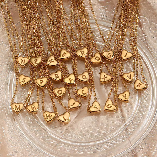 Stainless Steel Heart Letters