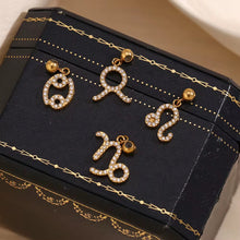 Load image into Gallery viewer, 18kt plated stainless steel Zodiac Signs pendant only