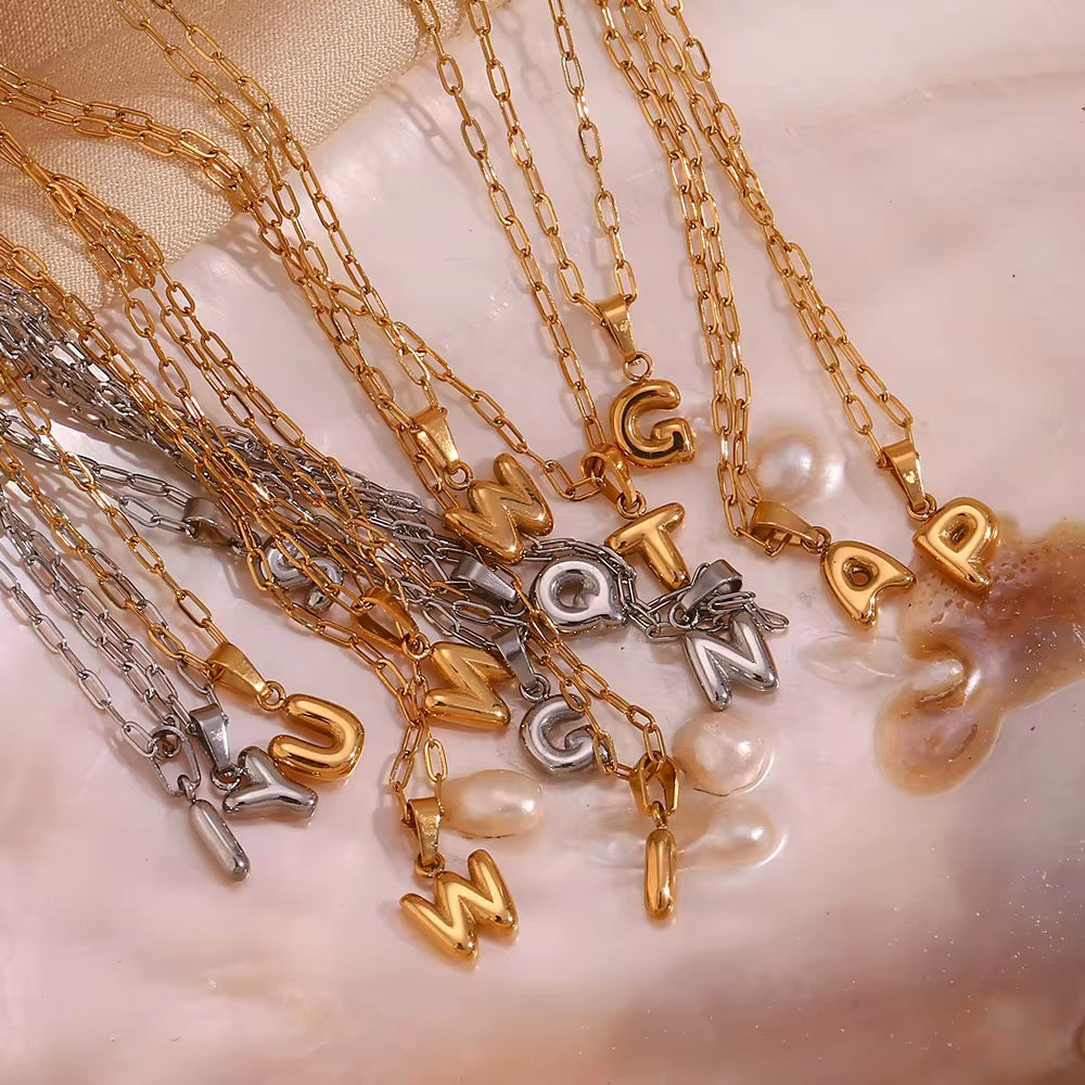 Mini Bubble Letters Gold