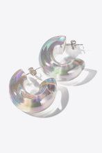Load image into Gallery viewer, Resin C-Hoop Earrings