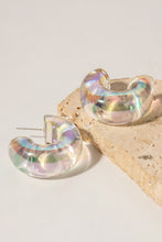 Load image into Gallery viewer, Resin C-Hoop Earrings