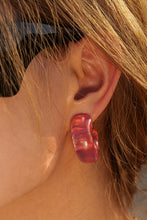 Load image into Gallery viewer, Resin C-Hoop Earrings