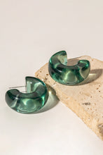 Load image into Gallery viewer, Resin C-Hoop Earrings
