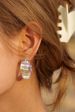 Load image into Gallery viewer, Resin C-Hoop Earrings