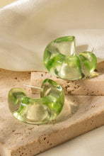 Load image into Gallery viewer, Resin C-Hoop Earrings
