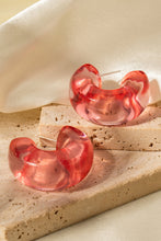 Load image into Gallery viewer, Resin C-Hoop Earrings